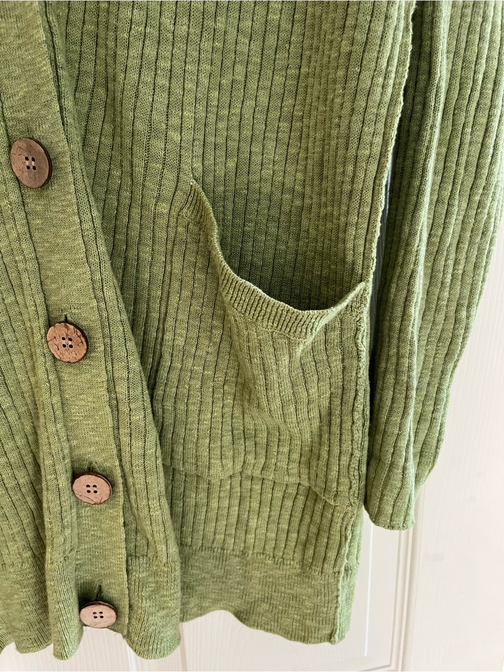 Free People Ribbed Button-Front Cardigan - Picture 2 of 6